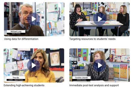 Four video thumbnails of videos from the Teaching Resources Centre