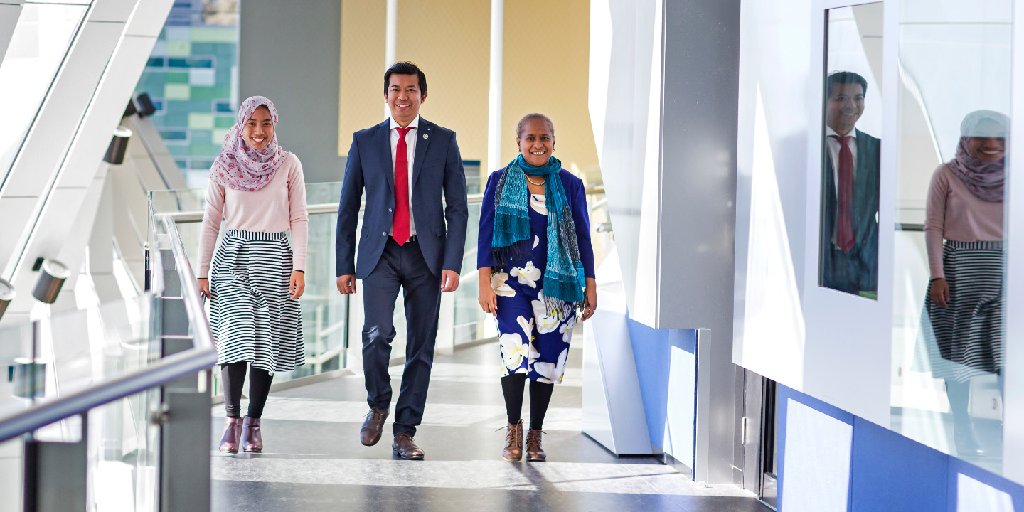 Australia Awards scholars at the Australian National University.