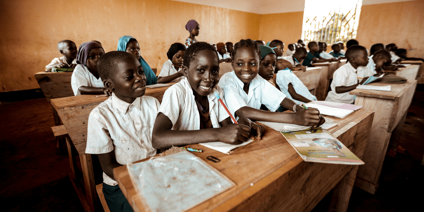 Children in classroom in Africa