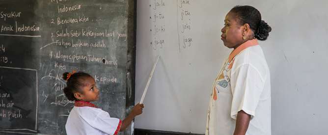 Evaluation of ICT in Education in Papua