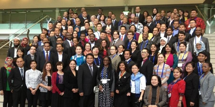Alumni participants in the Australia Awards Leadership Program Conference, Canberra, June 2014.
