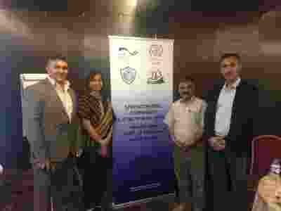 Ms Fitriana Nur and colleagues in Iraq. Ms Nur training staff on a community policing approach in addressing vulnerability of women and girls to gender based violence.