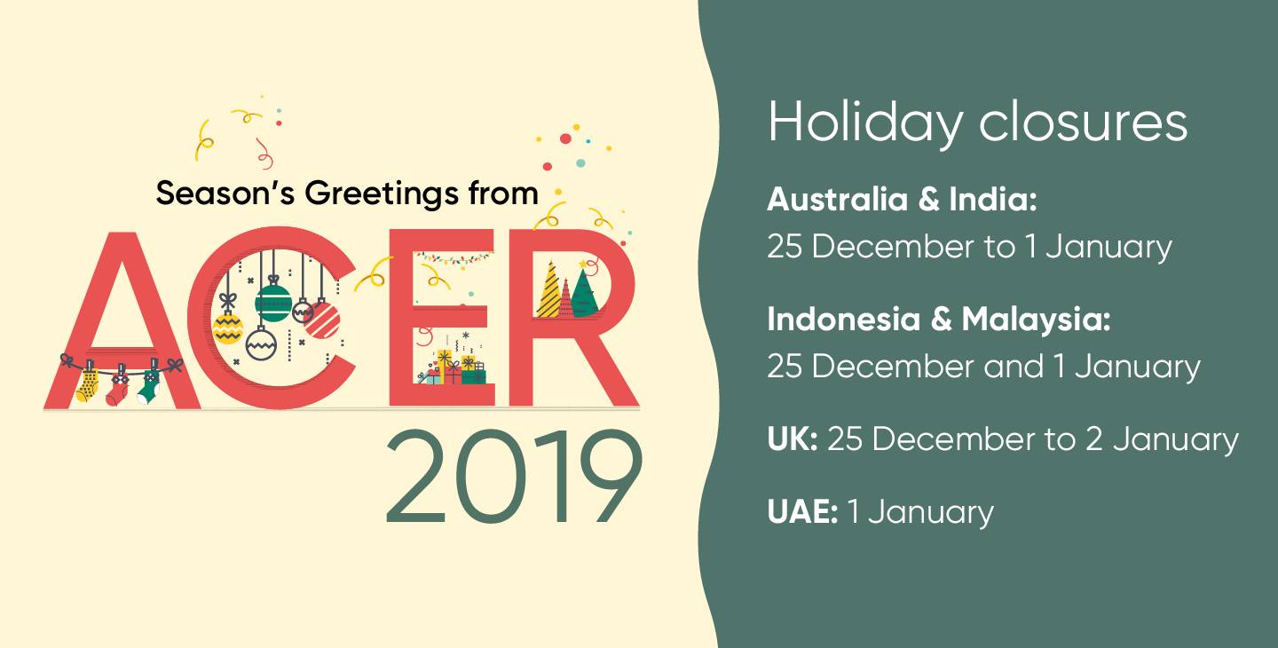 ACER office closures for the period 24 December 2019 to 2 January 2020.