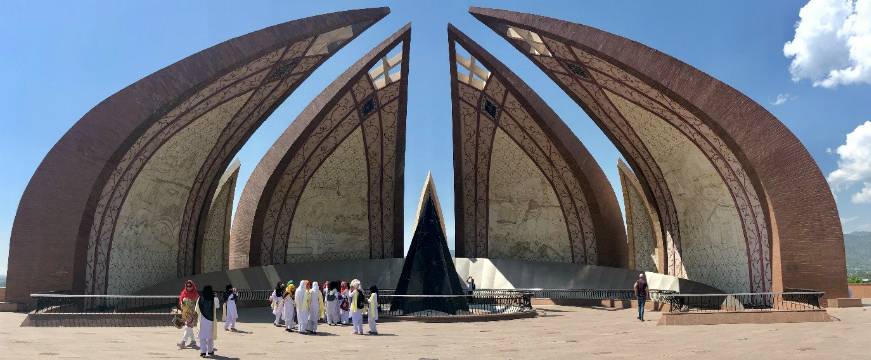 Pakistan Monument, Islamabad, symbolising the history and unity of the Pakistani people.